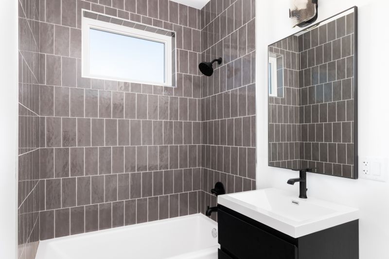 Patterned Tile Accent Wall